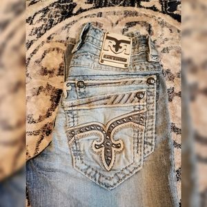 Rock Revival Searlas slim boot jean in size 30x34.